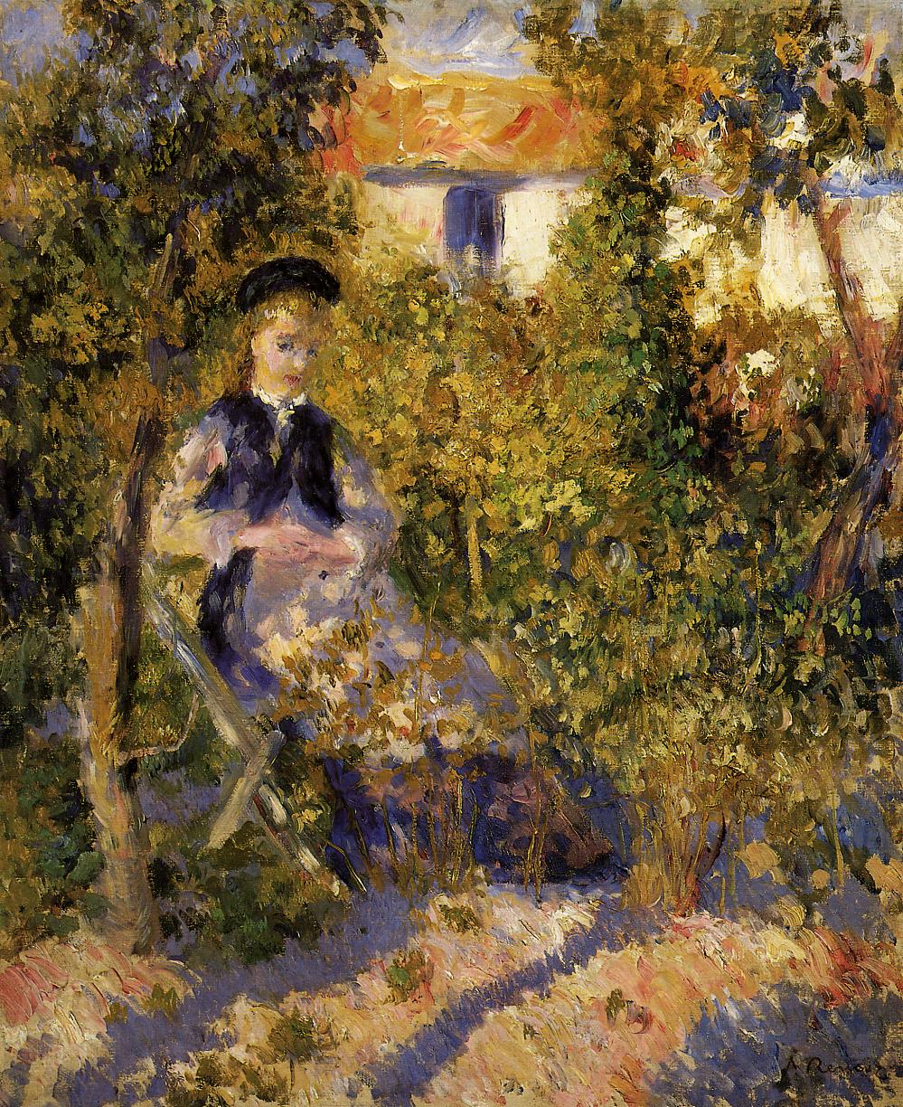 Nini in the garden 1876
